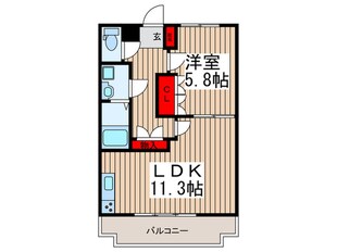 フローラル穂花の物件間取画像